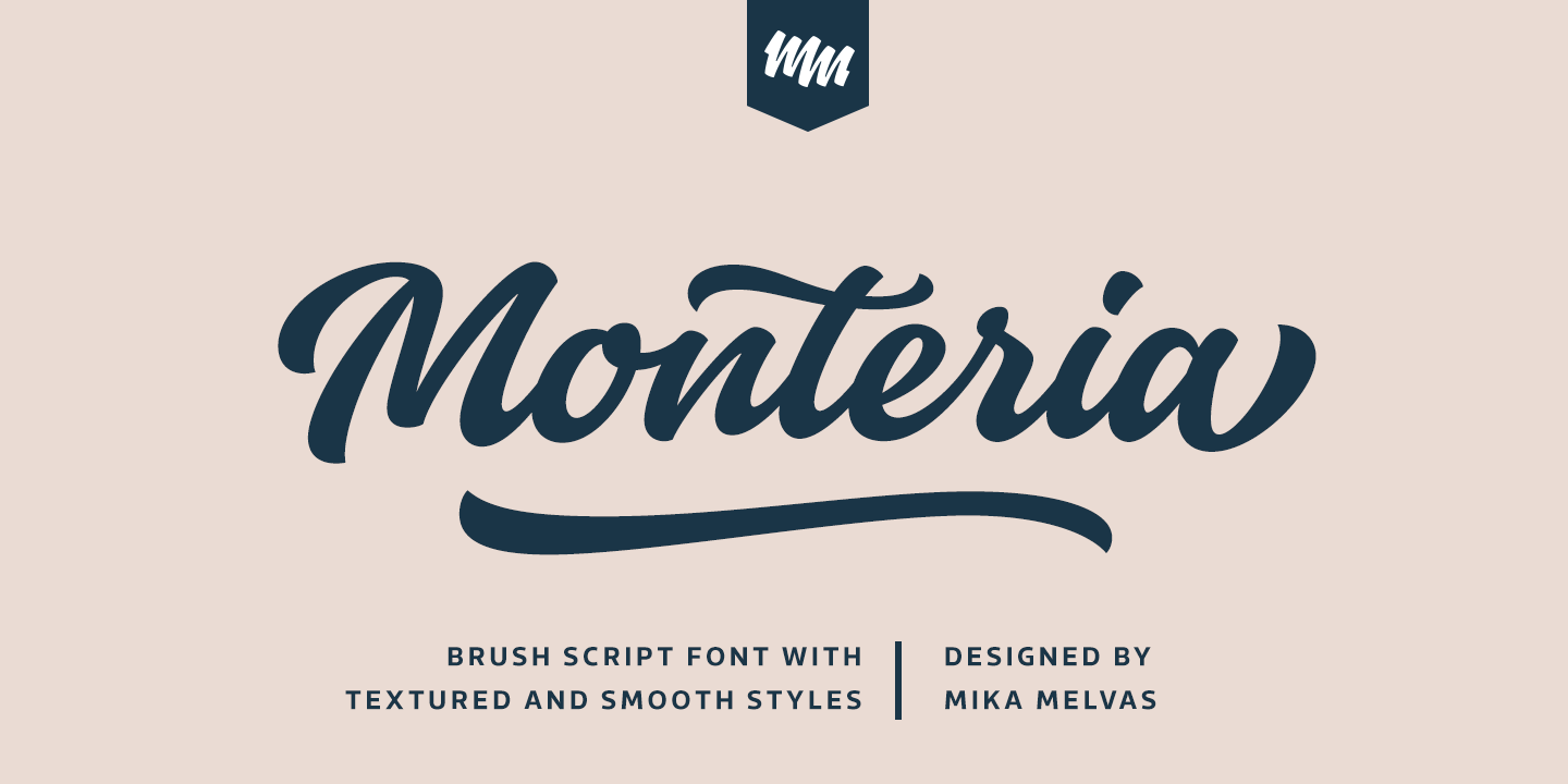 Monteria Regular Font preview